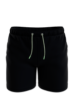 The Funky Fresh | Black and Neon Tribal Ball Hammock® Pouch 8" Swim Trunks - Shinesty