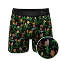The Garden Of Breedin | Flower Print Ball Hammock® Pouch Underwear With Fly - Shinesty