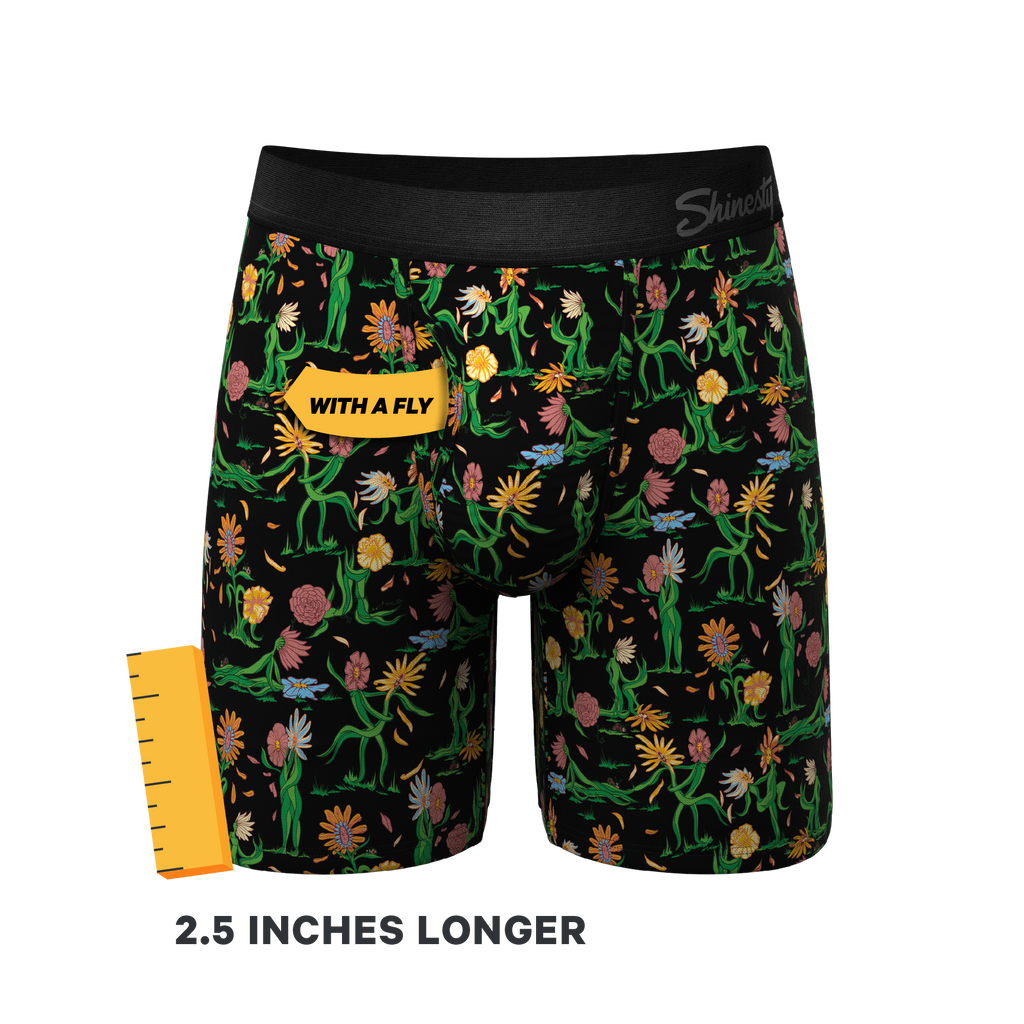 The Garden Of Breedin | Flower Print Ball Hammock® Boxer - Long Leg - Shinesty