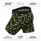 The Garden Of Breedin | Flower Print Ball Hammock® Boxer - Long Leg - Shinesty