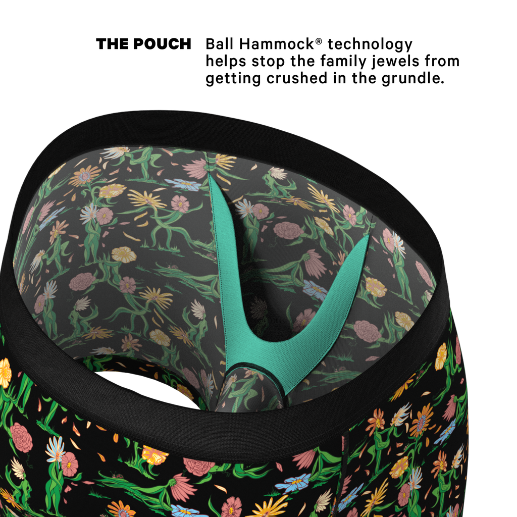The Garden Of Breedin | Flower Print Ball Hammock® Pouch Underwear - Shinesty