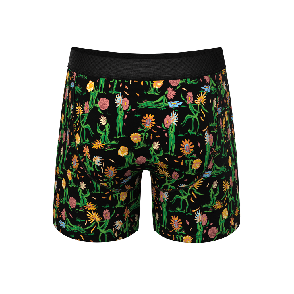The Garden Of Breedin | Flower Print Ball Hammock® Pouch Underwear - Shinesty