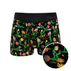The Garden Of Breedin | Flower Print Ball Hammock® Pouch Trunks Underwear - Shinesty