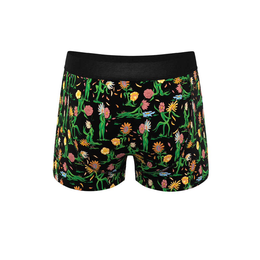 The Garden Of Breedin | Flower Print Ball Hammock® Pouch Trunks Underwear - Shinesty