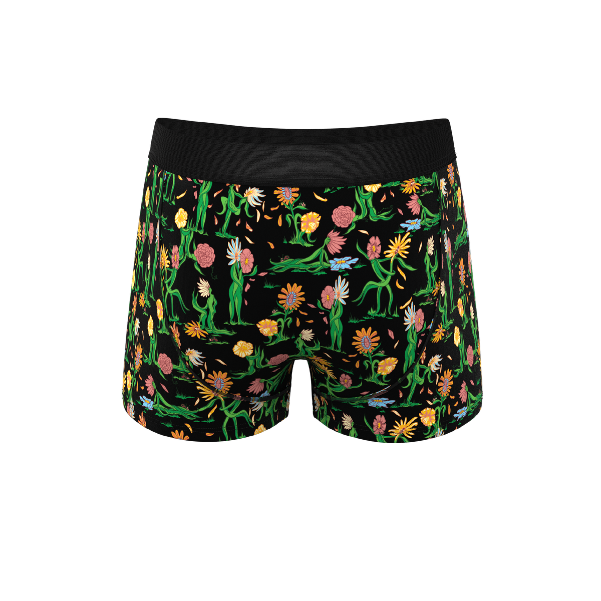 The Garden Of Breedin | Flower Print Ball Hammock® Pouch Trunks Underwear - Shinesty