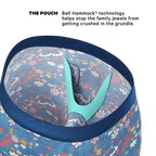The Gardening Nips | Busty Floral Ball Hammock® Boxer - Long Leg - Shinesty