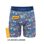 The Gardening Nips | Busty Floral Ball Hammock® Boxer - Long Leg - Shinesty