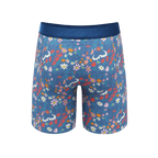 The Gardening Nips | Busty Floral Ball Hammock® Boxer - Long Leg - Shinesty