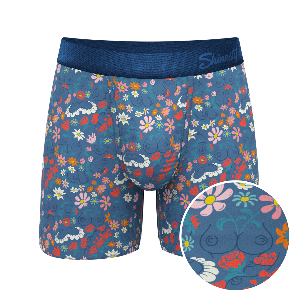 The Gardening Nips | Busty Floral Ball Hammock® Pouch Underwear - Shinesty