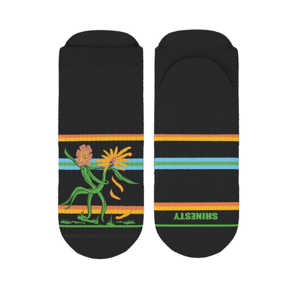 The Garden of Breedin | Naughty Floral Heel Hammock™ Ankle Socks - Shinesty