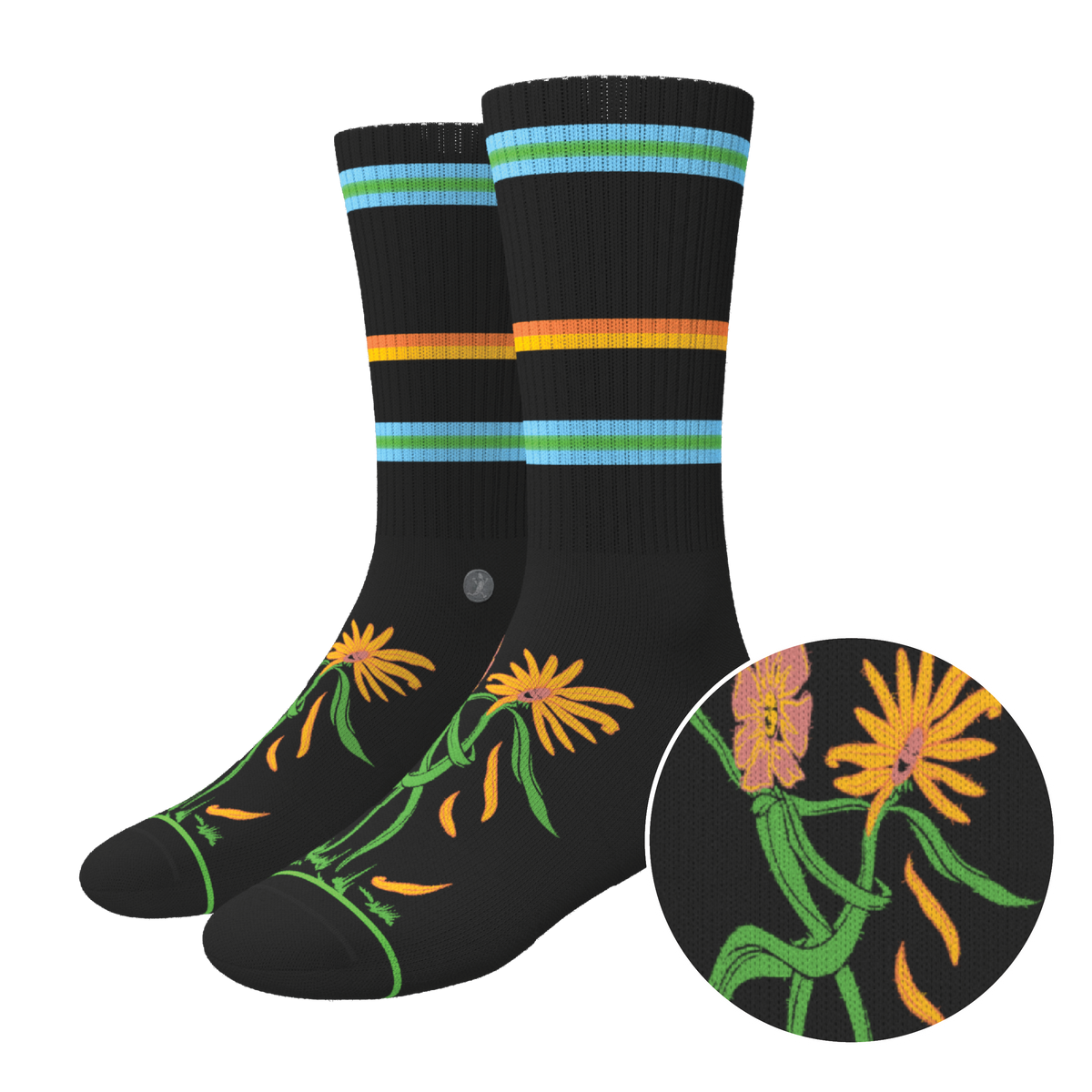 The Garden of Breedin | Naughty Floral Heel Hammock™ Crew Socks - Shinesty