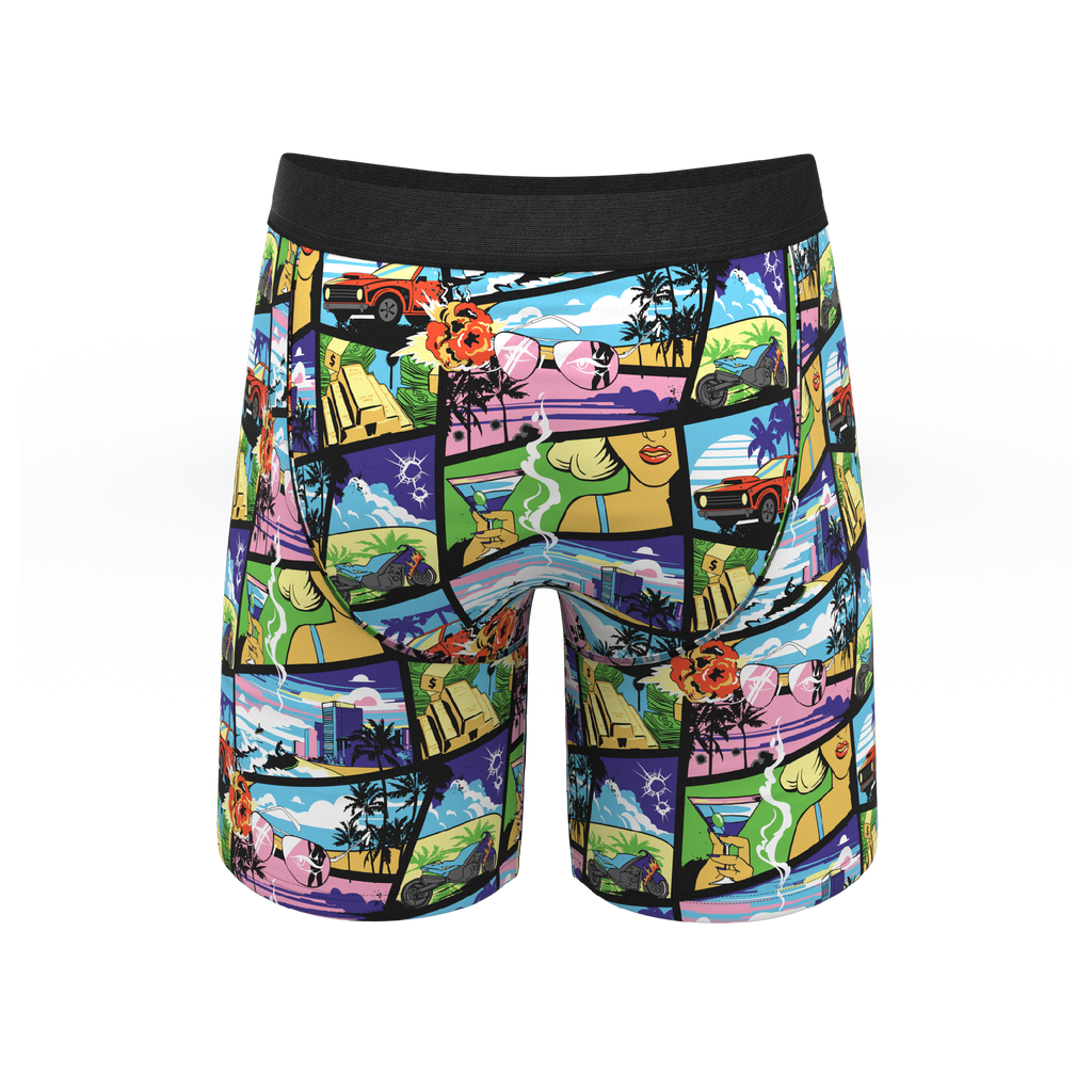 The Gas Pedal | Pop Art Ball Hammock® Boxer - Long Leg - Shinesty