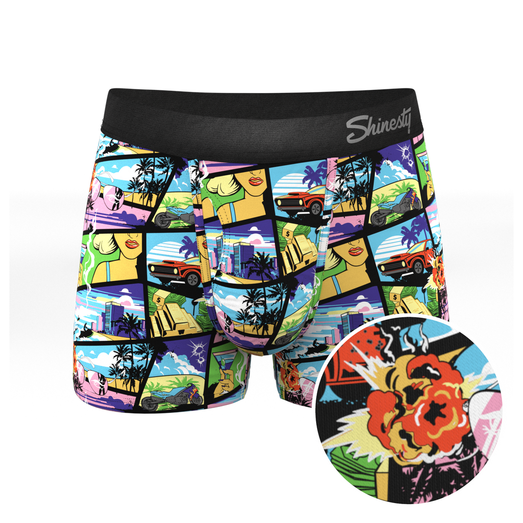 The Gas Pedal | Pop Art Ball Hammock® Pouch Trunks Underwear - Shinesty