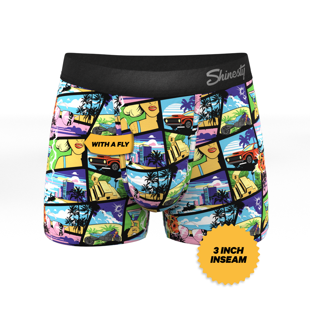 The Gas Pedal | Pop Art Ball Hammock® Pouch Trunks Underwear - Shinesty