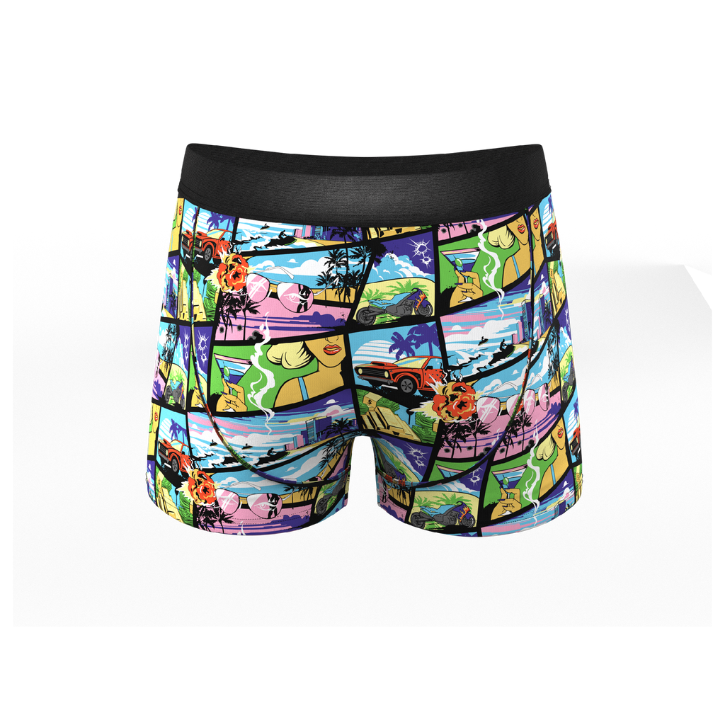 The Gas Pedal | Pop Art Ball Hammock® Pouch Trunks Underwear - Shinesty
