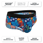 The Get Lei'd | Naughty Tropical Ball Hammock® Pouch Underwear Briefs - Shinesty