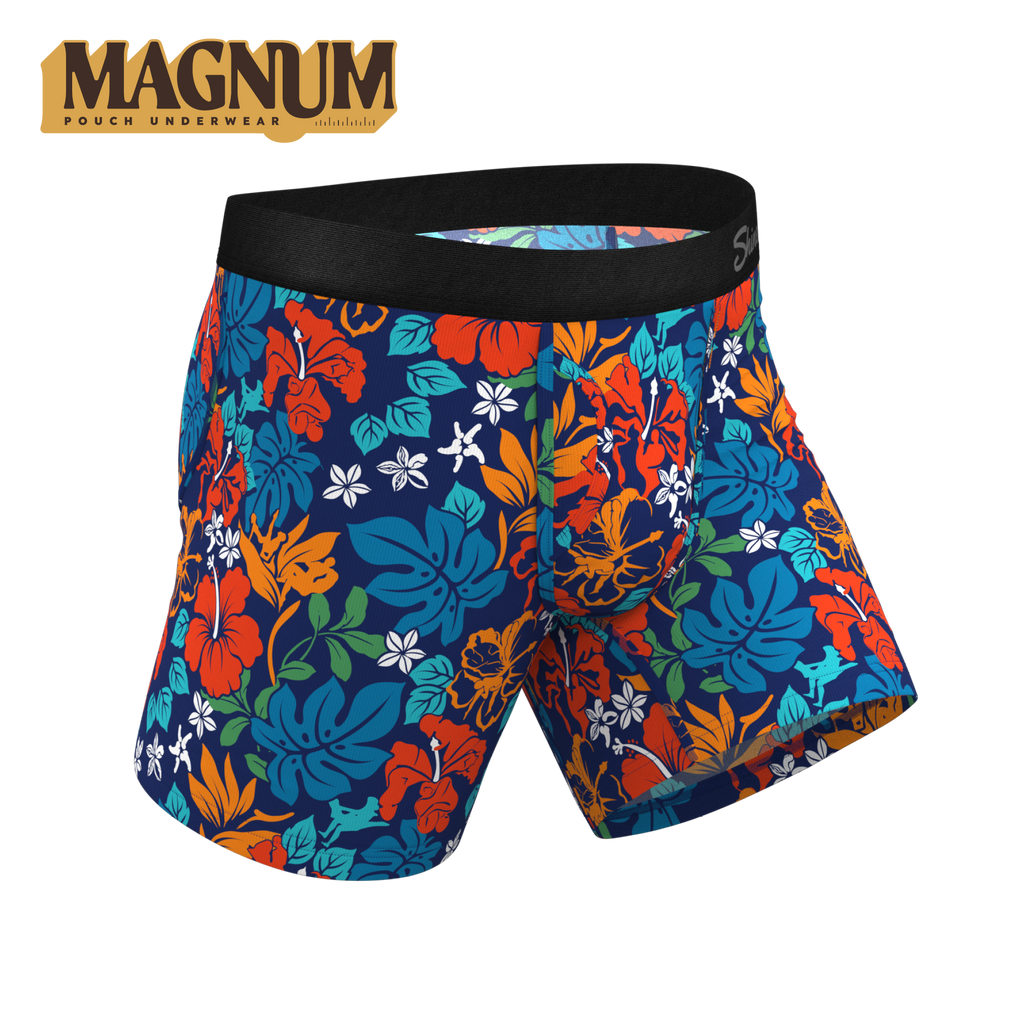 The Get Lei'd | Naughty Tropical Ball Hammock® Magnum Big Pouch Underwear - Shinesty