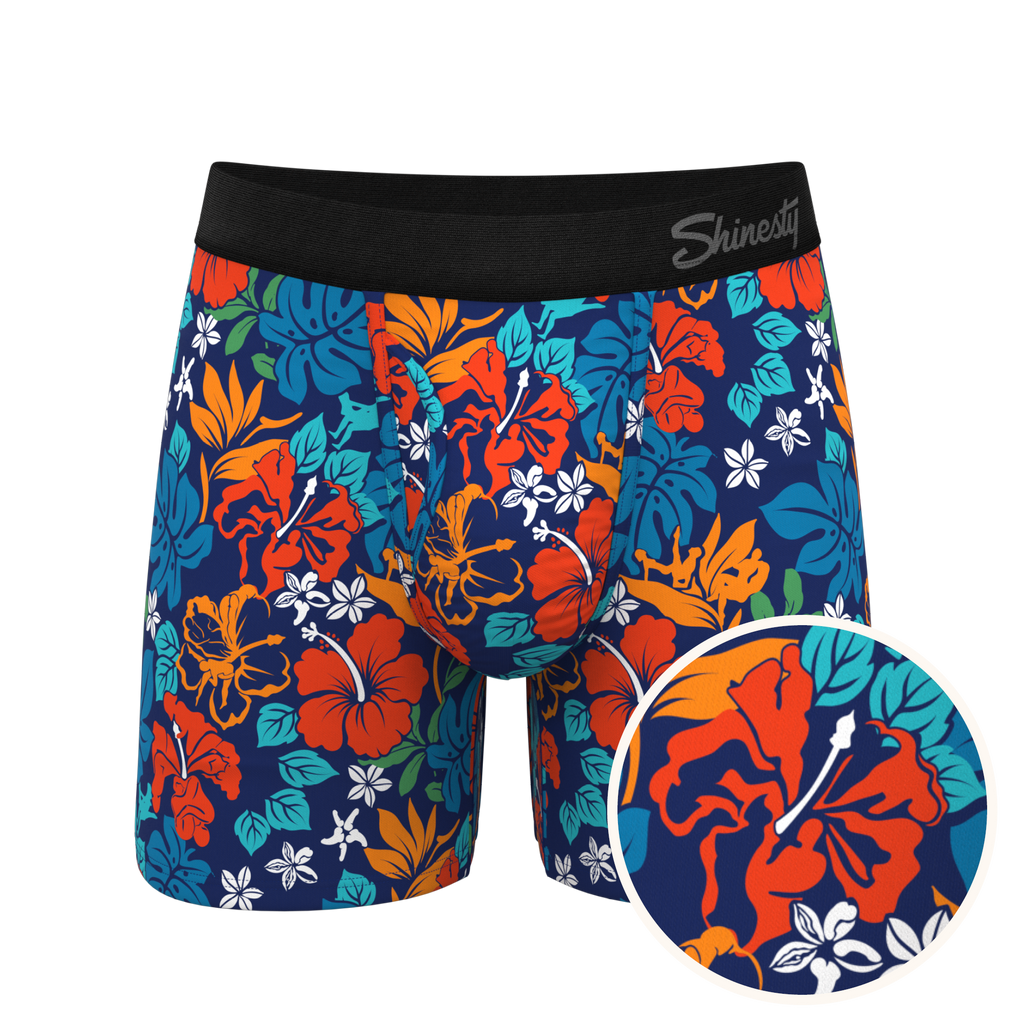 The Get Lei'd | Naughty Tropical Ball Hammock® Magnum Big Pouch Underwear - Shinesty