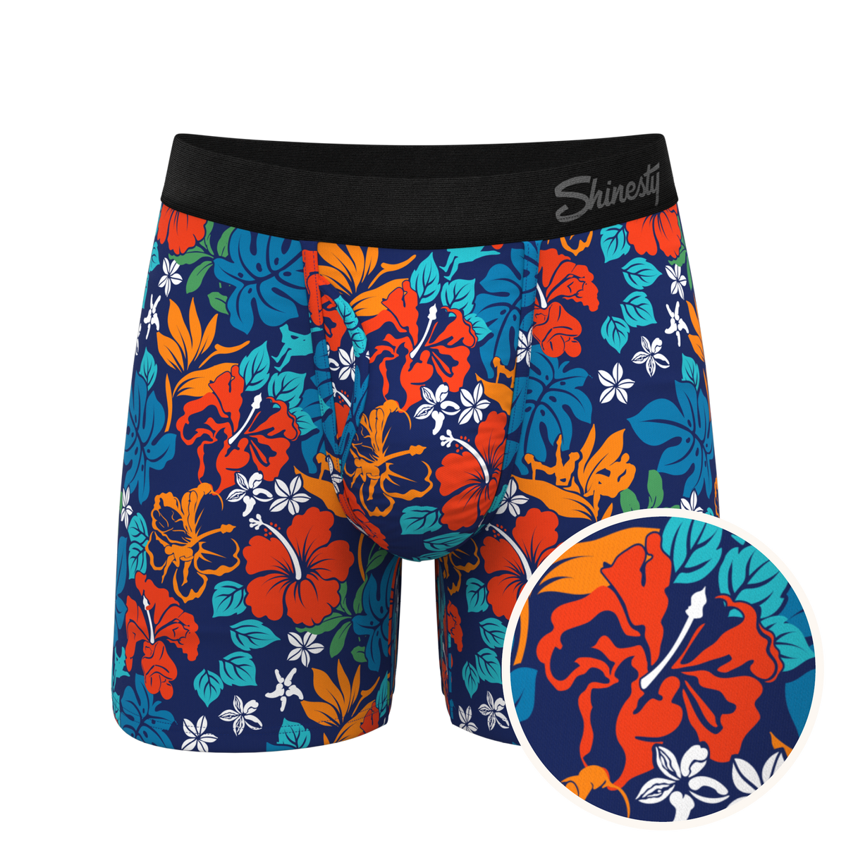 The Get Lei'd | Naughty Tropical Ball Hammock® Magnum Big Pouch Underwear - Shinesty