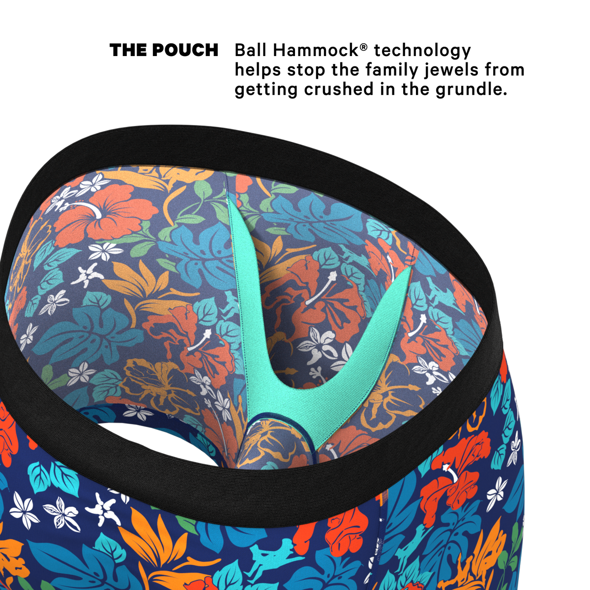 The Get Lei'd | Naughty Tropical Ball Hammock® Pouch Underwear - Shinesty