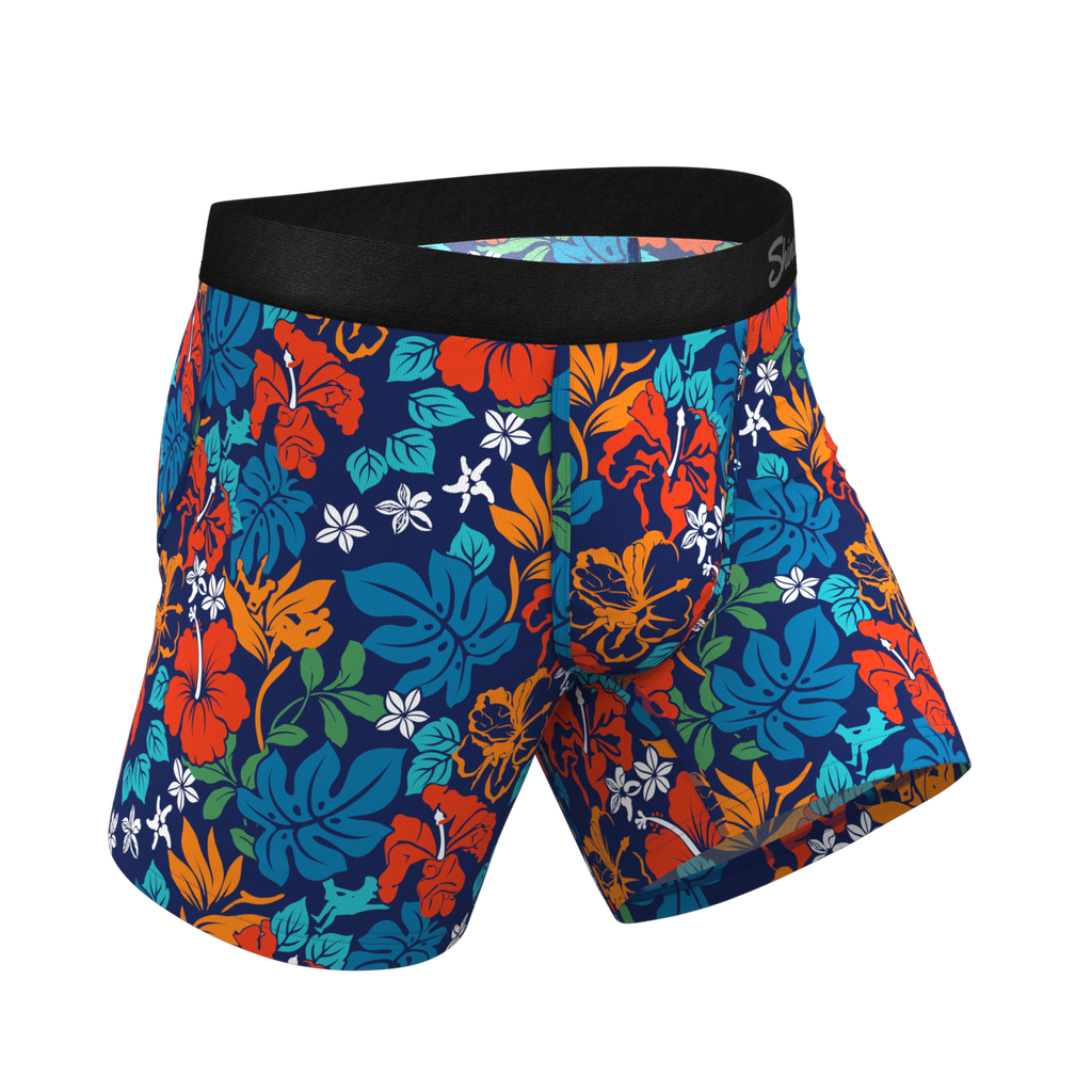The Get Lei'd | Naughty Tropical Ball Hammock® Pouch Underwear - Shinesty
