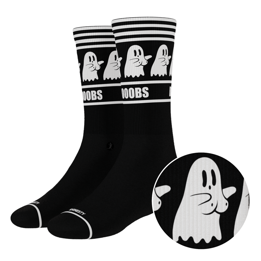 The Ghoul Next Door | Busty Ghost Heel Hammock™ Crew Socks - Shinesty