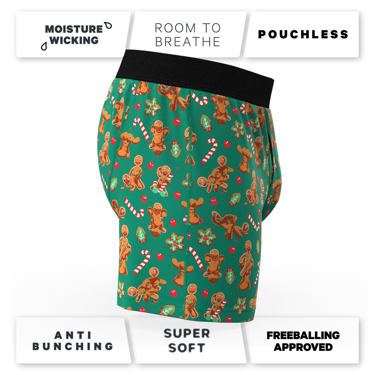 The Ginger Rail | Gingerbread Boxers - Shinesty