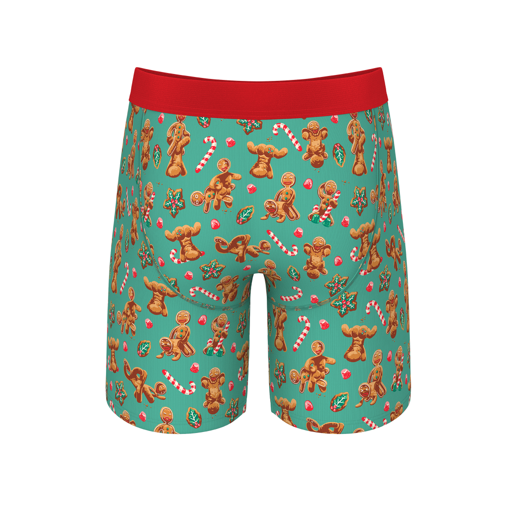 The Ginger Rail | Gingerbread Ball Hammock® Boxer - Long Leg - Shinesty