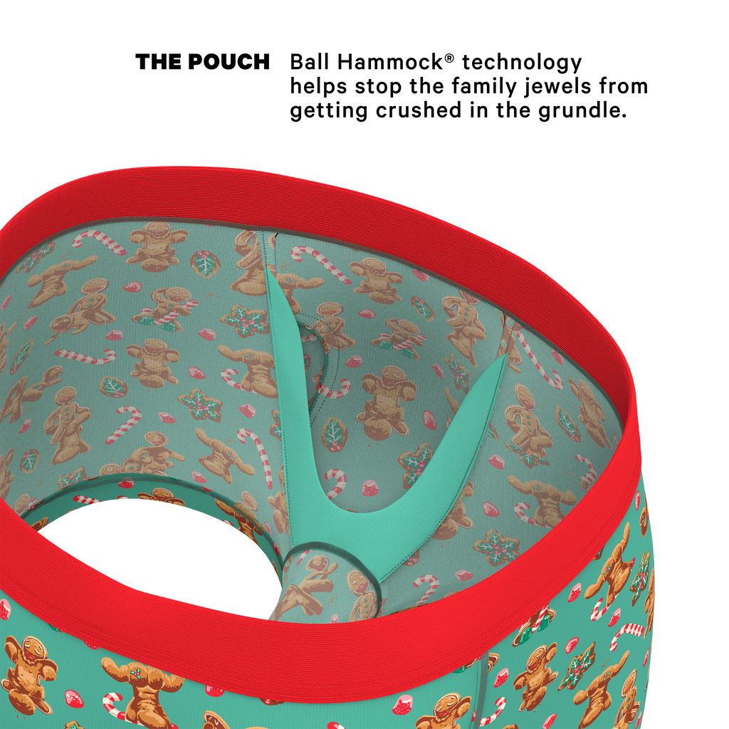 The Ginger Rail | Gingerbread Ball Hammock® Pouch Trunks Underwear - Shinesty