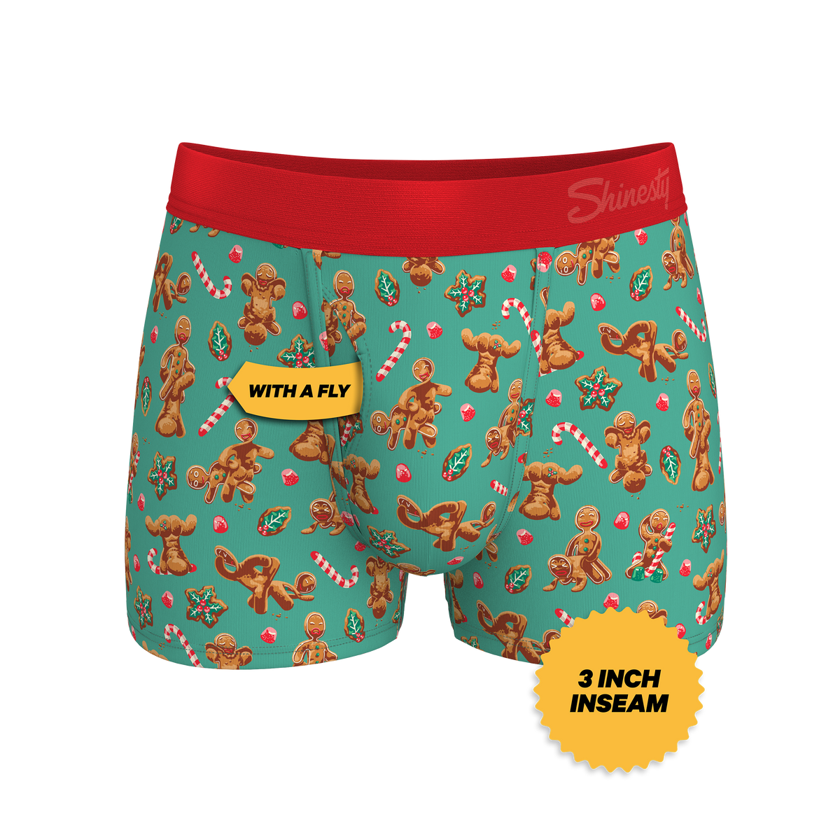 The Ginger Rail | Gingerbread Ball Hammock® Pouch Trunks Underwear - Shinesty