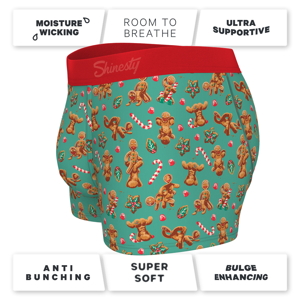 The Ginger Rail | Gingerbread Ball Hammock® Pouch Trunks Underwear - Shinesty
