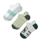 The Golfer Three | Heel Hammock™ Ankle Socks 3 Pack - Shinesty