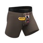 The Grey's Growl | Wolf Ball Hammock® Pouch Underwear With Fly - Shinesty