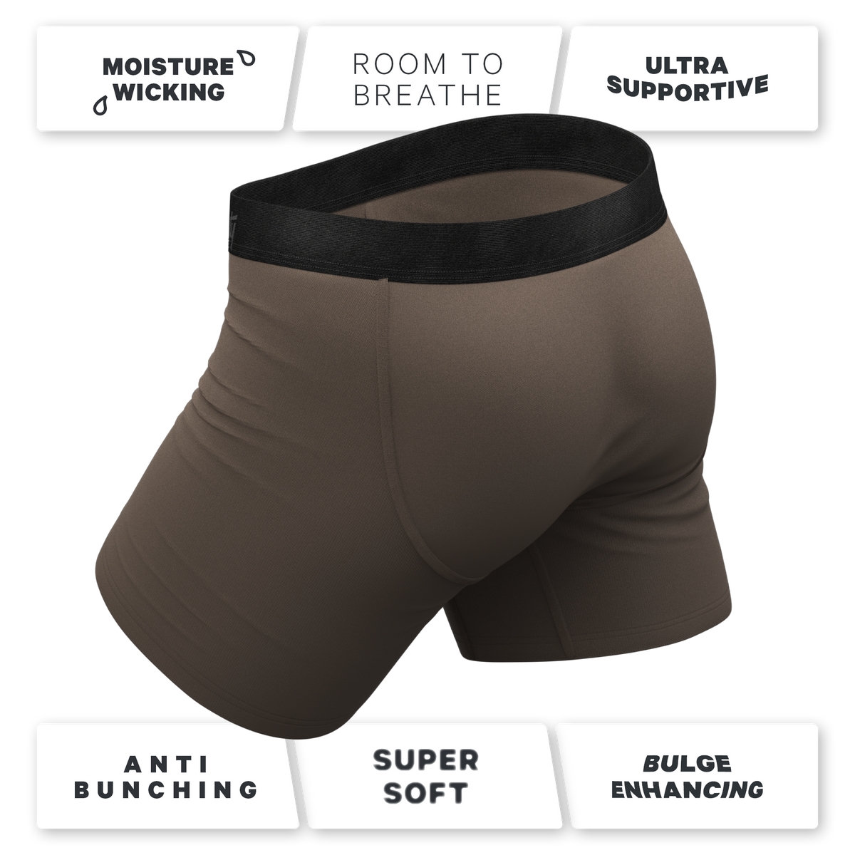 The Grey's Growl | Wolf Ball Hammock® Pouch Underwear With Fly - Shinesty