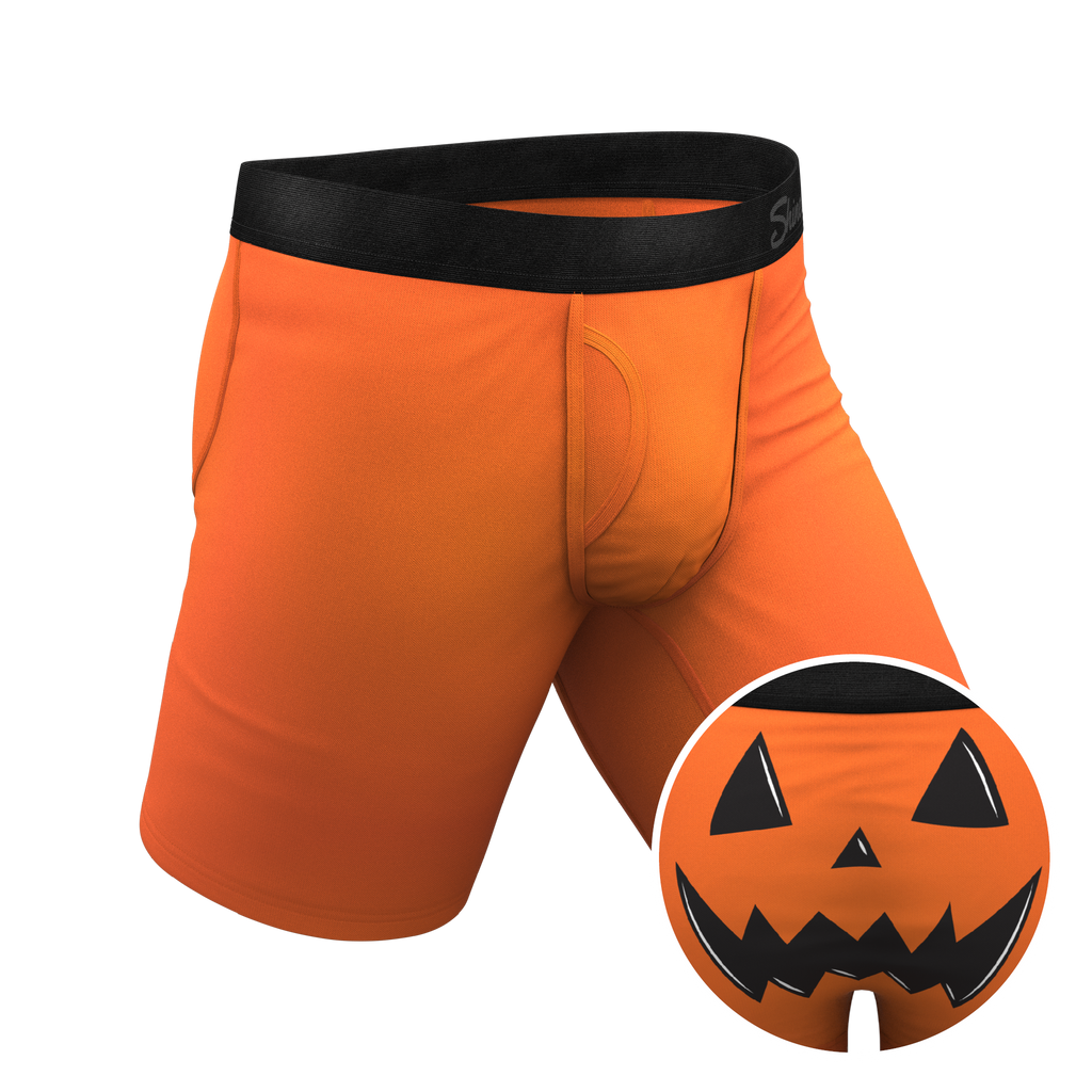 The Good Gourd | Jack O Lantern Ball Hammock® Boxer - Long Leg - Shinesty