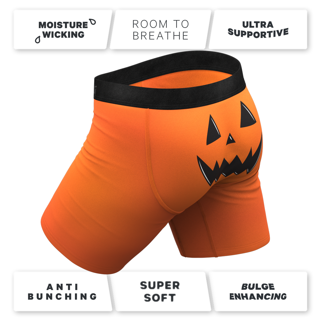 The Good Gourd | Jack O Lantern Ball Hammock® Boxer - Long Leg - Shinesty