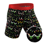 The Goodie Garland | Christmas Tinsel Busts Ball Hammock® Boxer - Long Leg - Shinesty