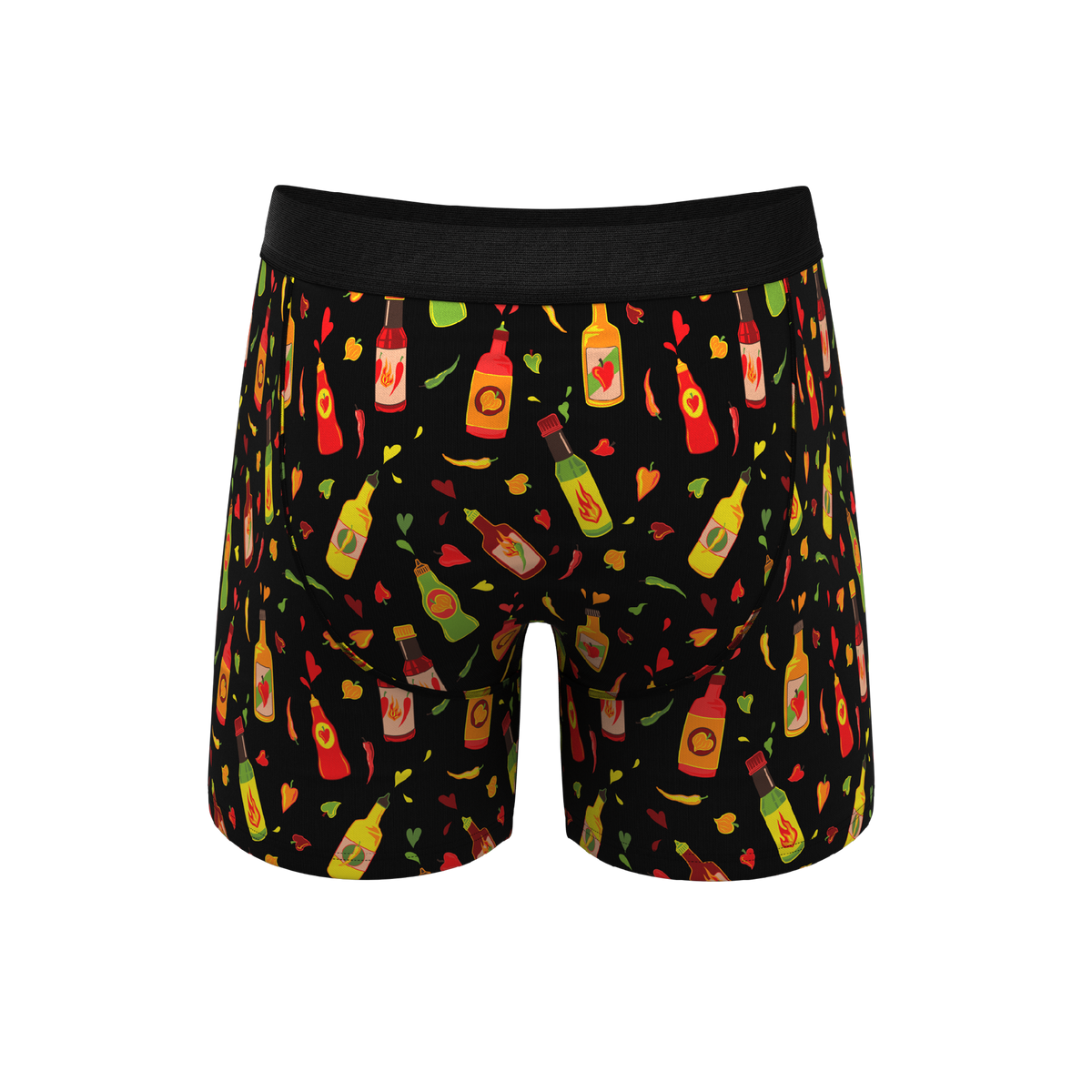 The Gotcha Sriracha | Hot Sauce Ball Hammock® Pouch Underwear With Fly - Shinesty