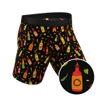 The Gotcha Sriracha | Hot Sauce Ball Hammock® Boxer - Long Leg - Shinesty