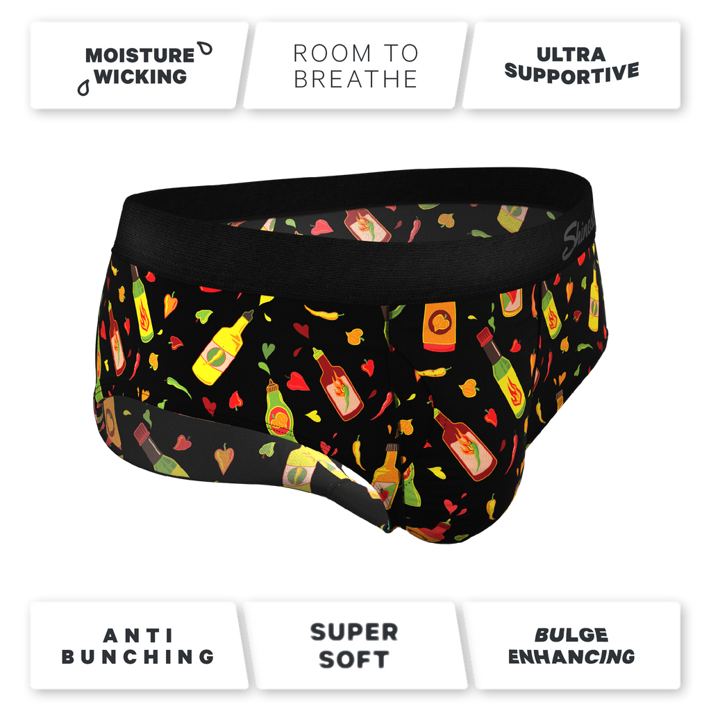 The Gotcha Sriracha | Hot Sauce Ball Hammock® Pouch Underwear Briefs - Shinesty