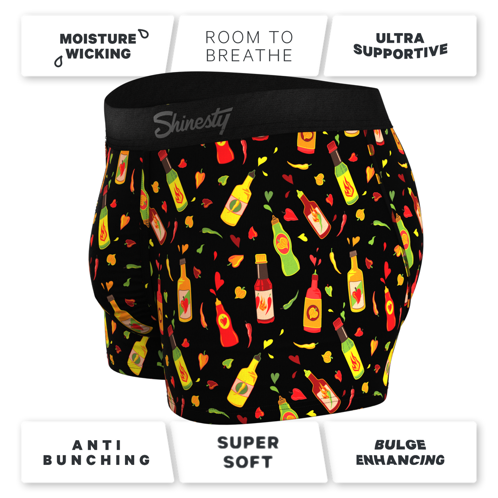 The Gotcha Sriracha | Hot Sauce Ball Hammock® Pouch Trunks Underwear - Shinesty
