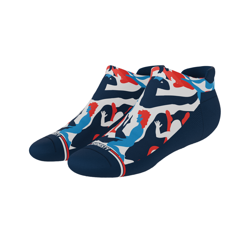 The Grand Finale | USA Camouflage Heel Hammock™ Ankle Socks - Shinesty