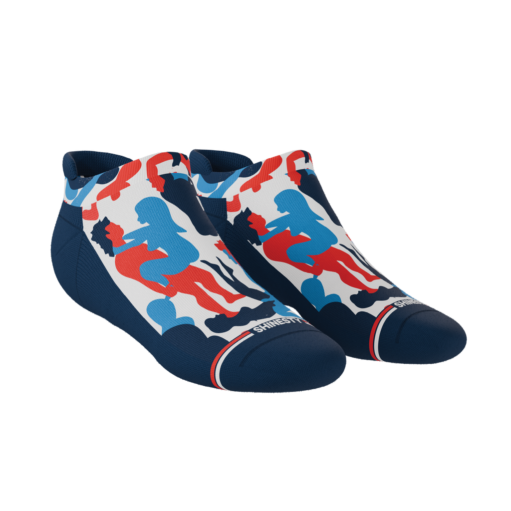 The Grand Finale | USA Camouflage Heel Hammock™ Ankle Socks - Shinesty