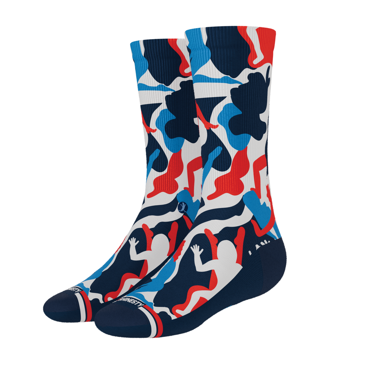 The Grand Finale | USA Camouflage Heel Hammock™ Crew Socks - Shinesty