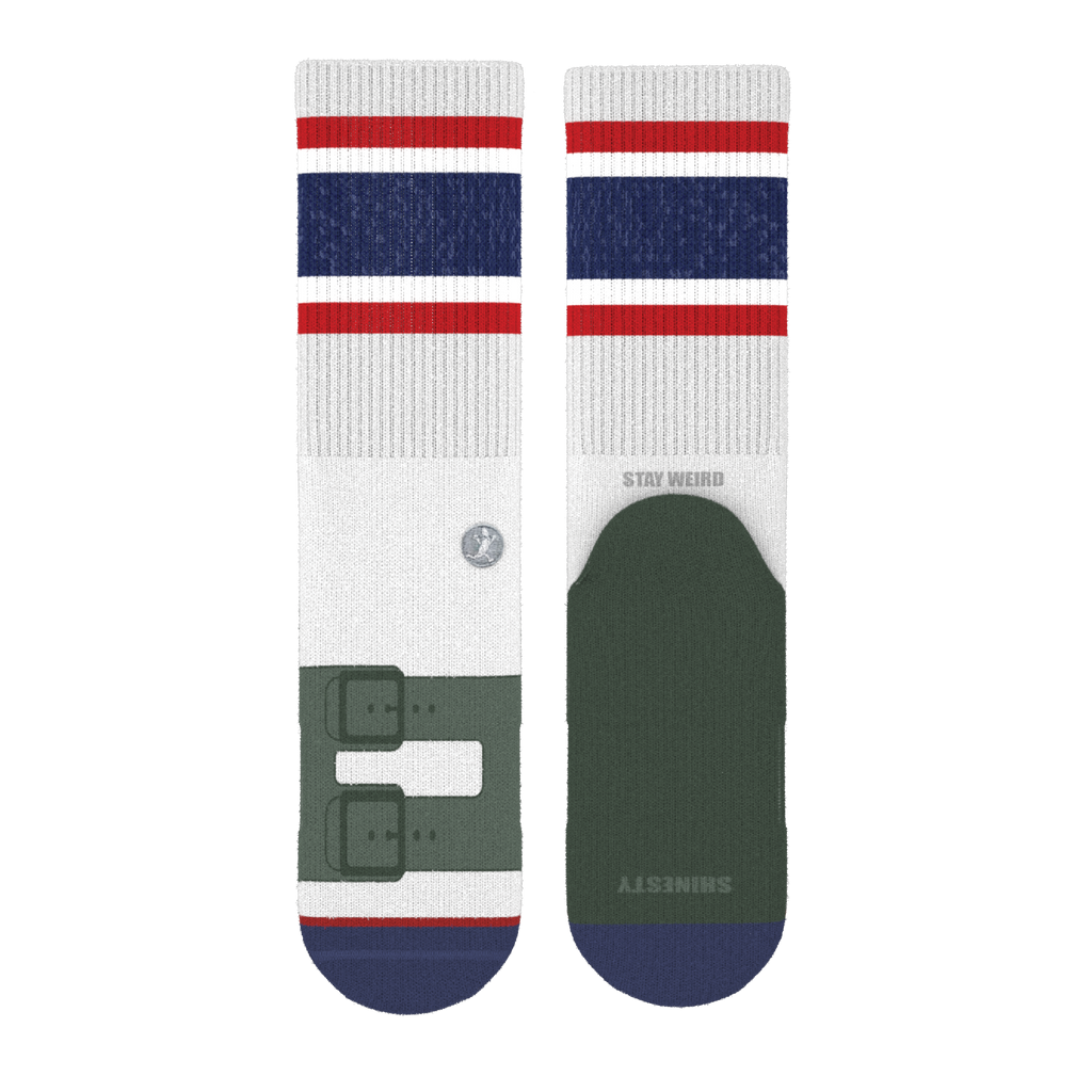 The Granola | Strap Sandal Heel Hammock™ Crew Socks - Shinesty