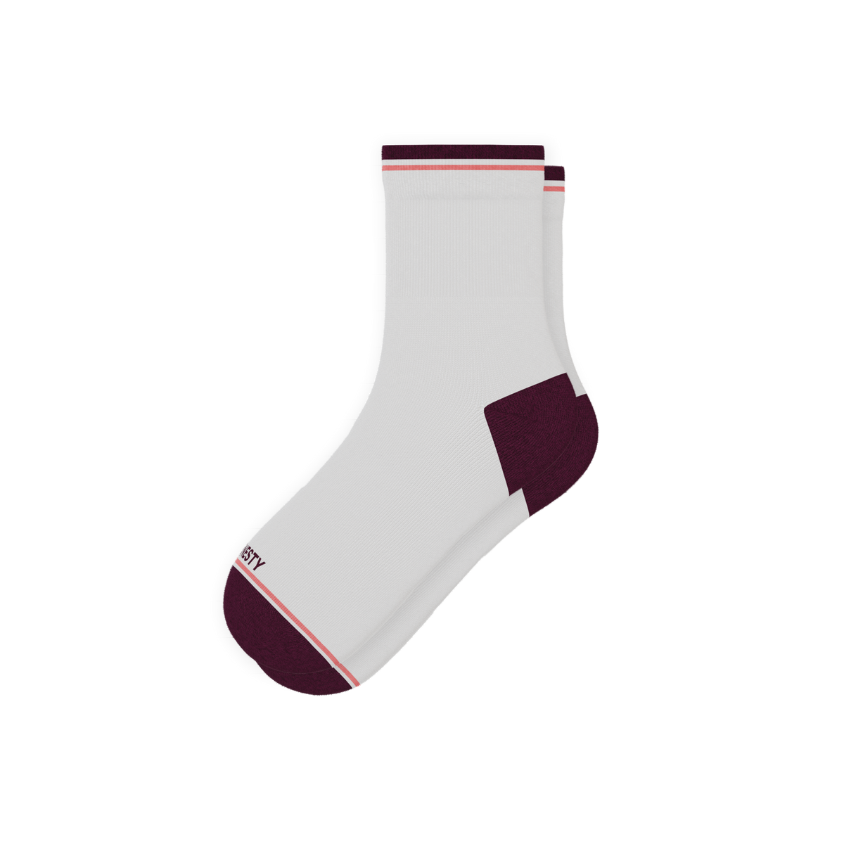 The Grape Juice | Red Wine Heel Hammock™ Quarter Crew Socks - Shinesty