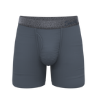 The Graphite | Tonal Grey Ball Hammock® Pouch Underwear With Fly - Shinesty