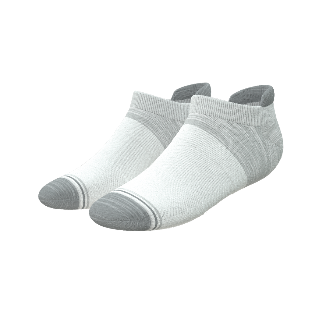 The Gray Matter | Tri Color Block Heel Hammock™ Ankle Socks - Shinesty