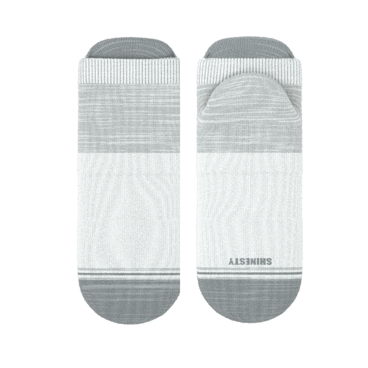 The Gray Matter | Tri Color Block Heel Hammock™ Ankle Socks - Shinesty