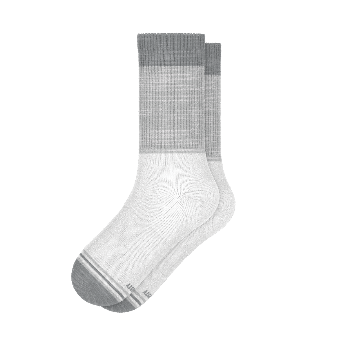 The Gray Matter | Tri Color Block Heel Hammock™ Crew Socks - Shinesty